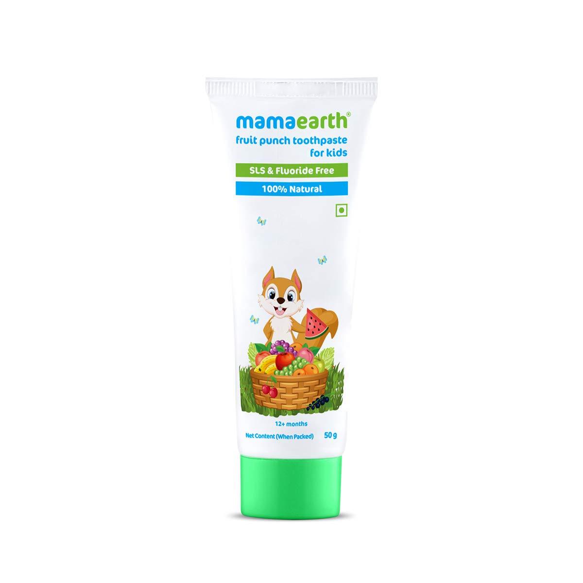 Mamaearth Fruit Punch Plaque Removal Toothpaste For Kids - 50g