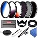 Produktbild Beschoi 52mm Filter set (CPL + ND4 + ND8) + Verlauf Farbe Filter (Orange + Blau + Grau ) + Filtertasche Reinigungsset für Nikon Canon Sony Olympus DSLR Kamera