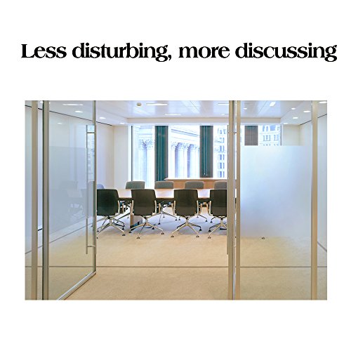 Rabbitgoo Privatsphaere Fensterfolie Mattiert Film Leimfrei Anti UV Fenstersticker Waermeregelung Fensteraufkleber Selbstklebend fuer Privatsphaere Buero Konferenzraum Badezimmer, Schlafzimmer, Wohnzimmer (90 x 200CM) - 5