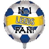 Geburtstagskarte Für Sohn – Leeds United Fan Mit Silberner Prägung & Illustriertem Innenblatt (228x158 Mm)