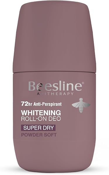 Beesline Whitening Roll On Deodorant Super Dry Powder Soft 72h Protection - 50 ml