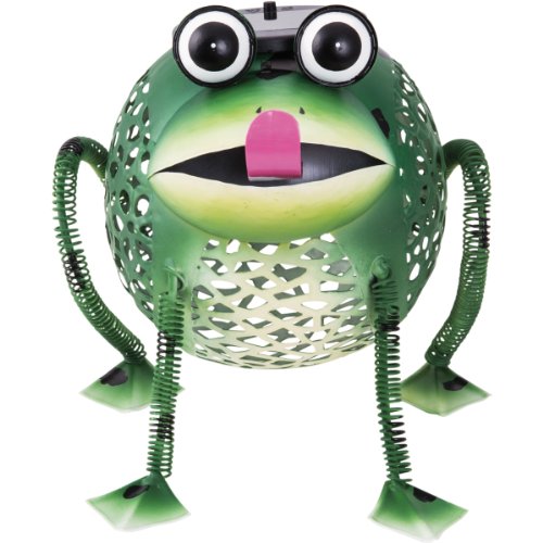 insatech LED Solar Solarleuchte Metallfigur FROSCH Solarfrosch Froschleuchte Gartenleuchte - 4