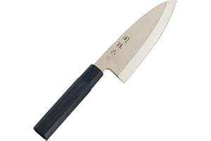 KAI Seki Magoroku Kinju e Hekiju Deba 16,5 cm lunghezza lama - 8A solid & SUS420J2 - 58 & 56 (±1) HRC - fatto a mano - legno Pakka & plastica PP - coltello da cucina giapponese - Made in Japan