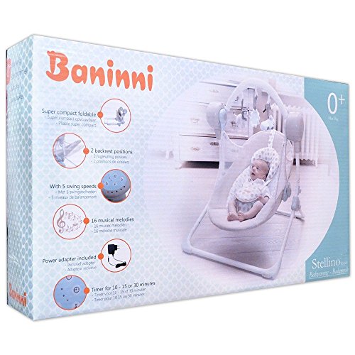 Elektrische Automatische Babyschaukel BANINNI Stellino Automatik Baby Wiege - 5