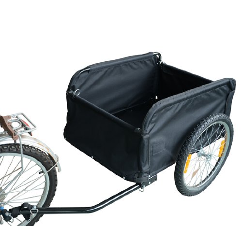Homcom® Transportanhänger Lastenanhänger Fahrrad Anhänge Lasten-Fahrradanhänger CargoTrailer - 5