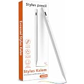 UnDePlus Xiaomi Redmi Mi Pad 8/7/6/5/2/Pro/Se ile Uyumlu Stylus Dokunmatik Tablet Kalemi Beyaz