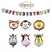 Produktbild Eastern Corridor 6 PCS Dschungel Safari Zoo Tiere Ballons mit Einem Happy Birthday Banner, perfekte Safari Zoo Tier Geburtstag Set Fuer Dschungel Tiere Theme Party Dekoration