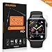 Produktbild AOLANDER Apple Watch Series 4 40mm Panzerglas Schutzfolie, 9H Härte 5-Mal verbesserte Panzerglasfolie Hartglas Anti-Kratzer, Öl, Kratzer, Blasen und Fingerabdruck HD Displayschutzfolie Gehärtetem Glas für Apple Watch Series 4 40mm6 Stück