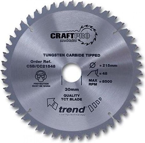 Trend CSB/CCTC26060 Craft Crosscut Non Slip 260mm X 60 Teeth X 30mm - Silver 