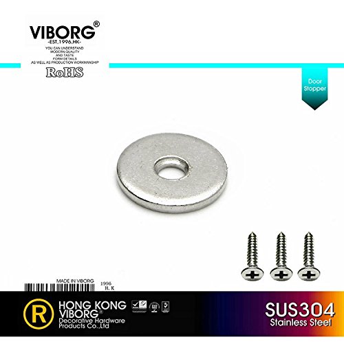 VIBORG SUS304 Edelstahl Guss Boden Halterung montiert Magnetverschluss Türstopper Tür Stopper Türstopper Satin Nickel gebürstet, rs-19 - 9