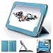 Produktbild Mulbess - TrekStor SurfTab ventos 7.0 HD CleverStrap Hülle Case - Premium Tablet-PC Schutzhülle Case Tasche Etui Sleeve Cover mit Easy Standfunktion + Auto Sleep Wake Up Farbe Blau