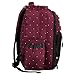LCY Perfect Pockets Backpack Baby Changing Bag Wine Dots