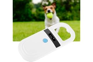 Yinhing Microchip Scanner, Rechargeable Pet ID Scanner for Animal, Reading FDX-B/EMID Microchips, OLED Display, 128 Tag Information Storage, USB Rechargeable