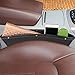 Produktbild GPCT [Deluxe] Auto Keil [Ritzenfüller] Auto Pocket [Catch Daddy] Organizer. Premium PU-Leder Auto Innen Zubehör Konsole Ritzenfüller/Seat Seitentasche [Stop ES Bevor Sie tropfen] [2 Pack] schwarz