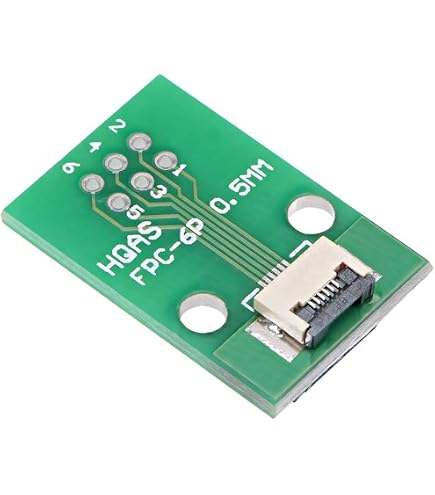 Ubric FPC-10P Flexibele Lintkabel Adapter – 4 Stuks – 0,5mm En 1,0mm Pitch – Voor Lcd, Camera’s En Modules