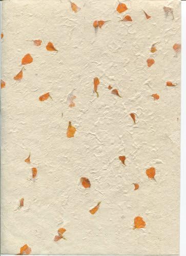A4 Lokta Computer Paper - Marigold Petal on Natural - 20 Sheets