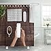Produktbild HOJJP Shower Curtain Table White Iphon Hand Use Phone Blank Screen Top Shower Curtains Sets with Hooks 60 x 72 Inches Waterproof Polyester Fabric