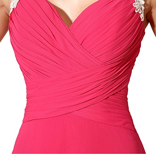 Drasawee Damen Empire Kleid Gr. 40, rosy red