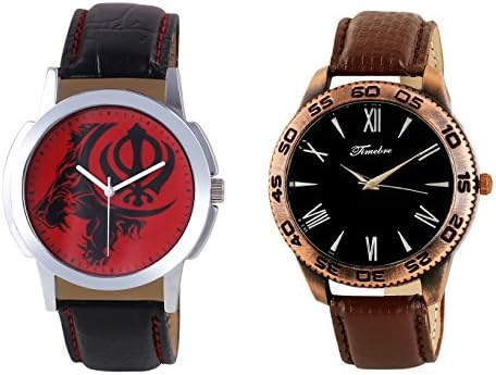 Timebre Men Copper Khanda Casual Analog Watch
