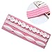 Produktbild Fenteer Silikon Matte Backmatte Formen Fondant Schokolade Kuchen dekorieren Tools geprägt Bakeware Formen für Hochzeit Geburtstag Kuchen Decor - Rosa 3 Strings Blumen, 5,2 x 15,3 x 0,6 cm