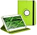 Produktbild Premium Universal-Hülle für Tablet-PC Jay-tech XE10DW 10 ZOLL mit DREHFUNKTION und HALTER / STÄNDER-FUNKTION Schutz-Case Flip-Tasche Cover Grün