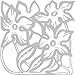 Produktbild INDIGOS 4051095297048 Wanderaufkleber - e56 Blätterwerk Blatt Blüte Blumen Pflanzen Ranke, Vinyl, glasdekor, 40 x 39 x 1 cm