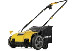Powerplus Elektrisk vertikalskärare POWXG75130-1300W och 320 mm skärbredd, 2-i-1 Elektrisk luftare och vertikalskärare för din trädgård