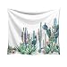 Produktbild Qmber 2019 Tapestry Hippie Golden Boho Indischer Weiss Wandbehang Tuch Groß Indien Baumwolle Wand tucher Mode Grün Kaktus Art Muster Dekorativ/A1