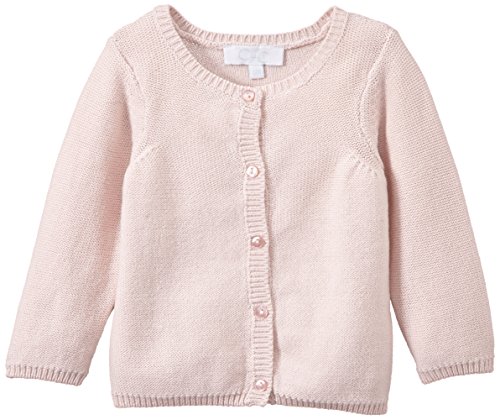 CdeC by Cordelia de Castellane Baby Girls 0-24m Fleuriste Plain Cardigan, Pink (Pétale), 3-6 Months (Manufacturer size: 6 Months)