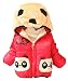 Fashion Baby boys and girls unisex Winter Jackets Girls Boys Hoodies Fleece Animal Panda Coats (12-18 month, red)