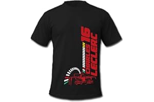 Cold Gun Design F1 T-Shirt F1GP Charles Leclerc 16 Grand Prix Formula 1 Racing Driver Top Motorsports