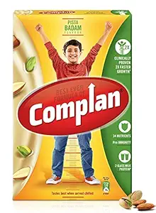 Complan Nutrition and Health Drink Pista Badam, 500gm (Carton)