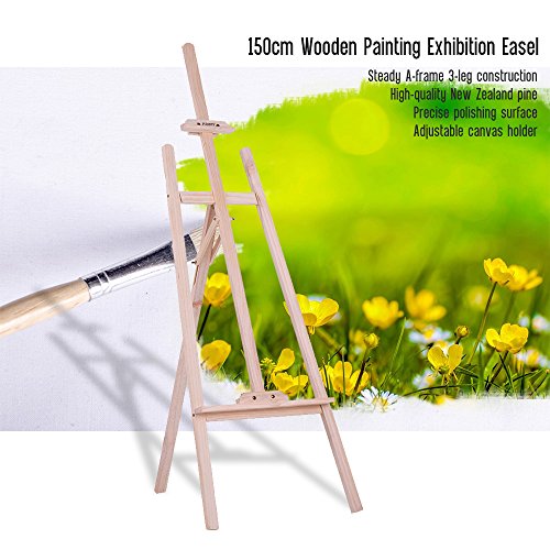 Aibecy 150 cm / 59 Zoll Dauerhaft Holz Staffelei, Künstlerprofi, Tischstaffelei, NZ Kiefer für Künstler Malerei Skizzieren Ausstellung - 8