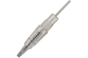 RASMET 20 piezas Agujas Maquillaje Permanente para Delineador de cejas Máquina en Espiral Labios y Tatuajes Pequeños (7F)