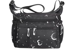 HERCMNOY Frauen Crossbody Taschen Umhängetasche Handtasche Mehrere Taschen Tasche Nylon Messenger Geldbörsen