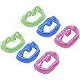 MIBICIRI 6 Pcs Silicone Mouth Openers, Reusable, Flexible, and Portable Dental Cheek Retractors for Teeth Whitening, Oral Inspection, and Fun Games