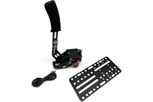 TOMSEN Universal Desk Mount Bracket Plate For USB Handbrake, SIM Racing Shifter Compatible with Logitech Driving Force Shifter, Thrustmaster TH8A Shifter & SIM Racing Games USB Handbrake