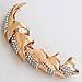 WLM 5pcs False Nail Clear Rhinestone Claw Paw Talon Finger Ring
