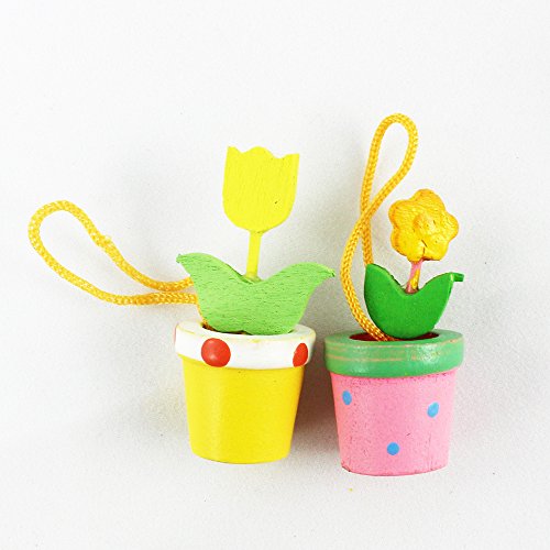 COM-FOUR® Deko- & Geschenk-Set für Ostern 20 Deko-Anhänger aus Holz mit verschiedenen Oster-Motiven für den Osterstrauch - 4