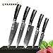 Produktbild TYRO YARENH 5 Pcs Professional Damascus Kitchen Knife Set Japanese vg10 Chef Knives Sets 8" Cleaver santoku Utility Paring Knife