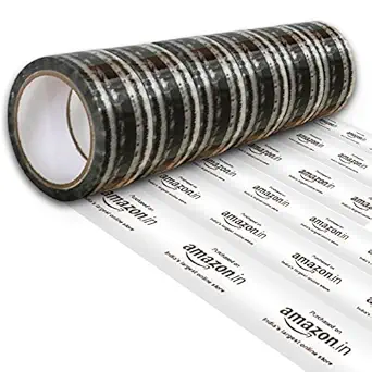 STELLAR PACKAGING Amazon Branded Tape (Transparent, Pack of 6)