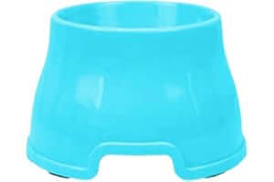 GENERIC Elevated Dog Bowls PP Long Ear Dog Bowl High Capacity Water Container For Cocker Spaniels & Long Eared Breeds Rkz512 (Blue, 12.3x15.8x8cm)