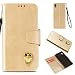 Produktbild SONY XA1 Hülle,Alfort SONY XA1 Schutzhülle, Simulations-Retro-Ledertasche Flip Wallet Lederhülle Elegant Design Premium PU Leder Hohe Qualität Tasche Case Cover Kasten Abdeckung Wallet für SONY XA1 Smartphone Funktion Standfunktion Unterstützte Telefone und Magnetverschluss ( Gold )