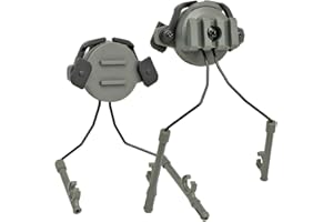 TARNNETZ Tactical Helmet Arc Rail Adapter Sospensione Cuffie Staffa Tactical Casco Auricolare Staffa per Peltor Comtac Tactical Pickup Auricolare