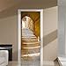 Price comparison product image Yanqiao Adhensive European Stone Steps Door Wall Sticker for Living Room Personality Decoration Removable Vinyl Home DIY Decor,30.3*78.7"