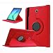 Produktbild Samsung Galaxy Tab S3 9.7 Hülle - WindTeco 360 Grad Rotierende Stand Smart Cover Case Schutzhülle Tasche Etui mit Auto Schlaf/Wach Funktion für Samsung Galaxy Tab S3 9.7, Rot