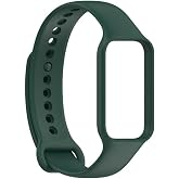 Gpack Xiaomi Smart Band 8 Active ile Uyumlu Silikon Mat Kordon Kayış, Koyu Yeşil