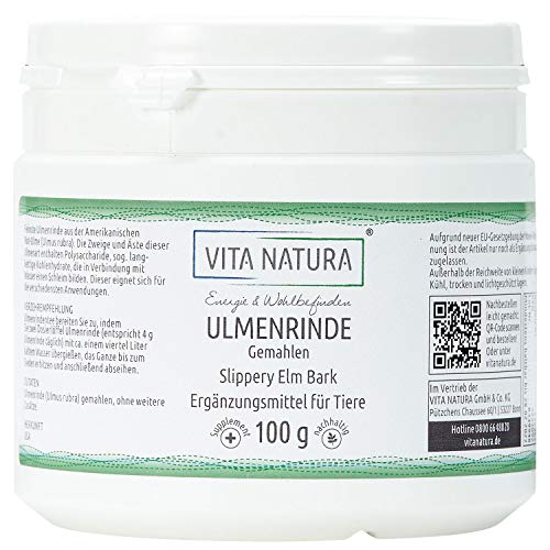 VITA NATURA Energie & Wohlbefinden Corteza de Olmo Americana 100 g- con cariño para su Mascota