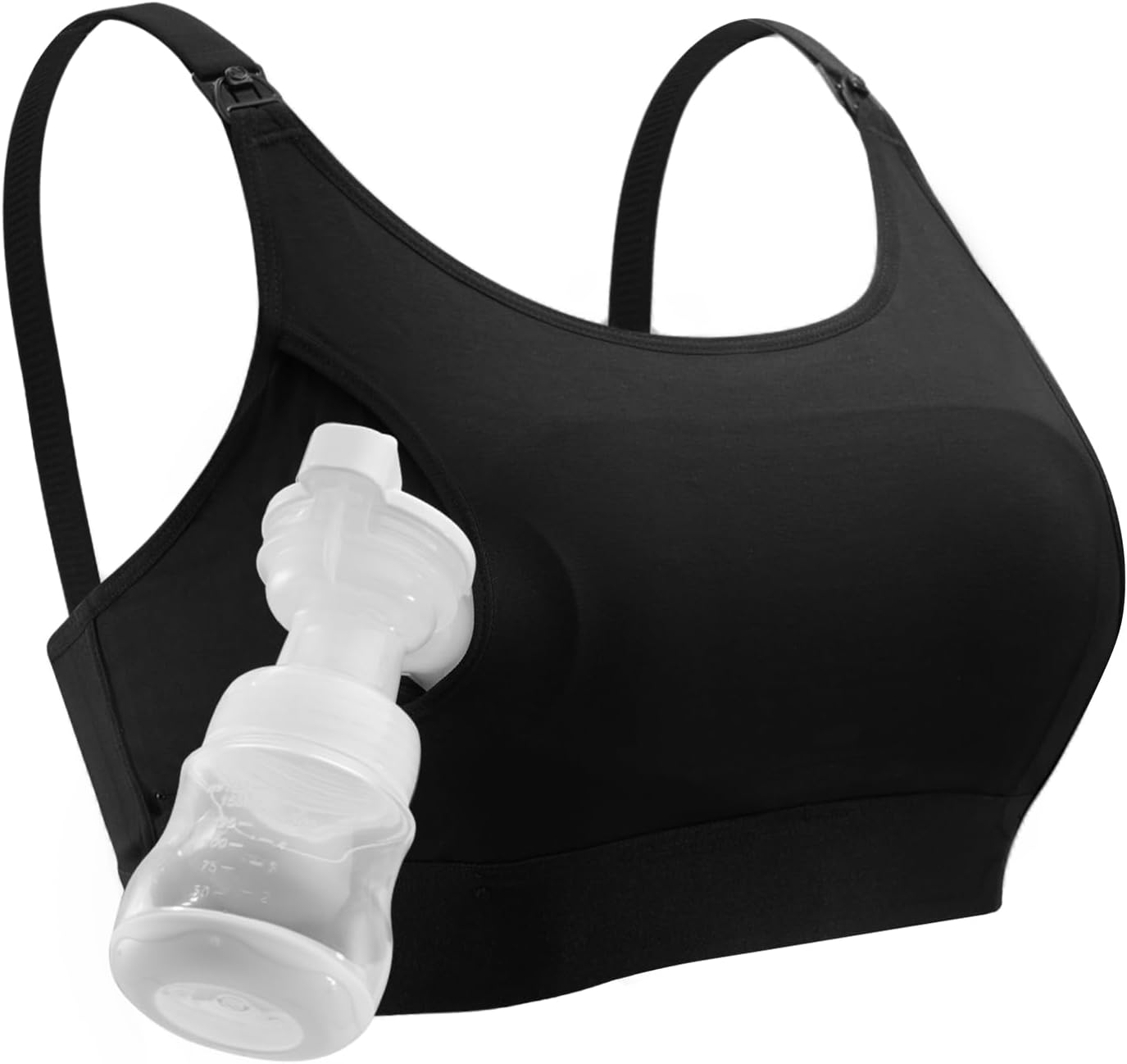 momcozy Hands Free Pumping Bra, Adjustable Breast-Pumps Holding Bra, Pumping & Nursing in One