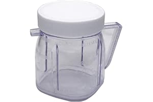 Bumdenuu Para piezas de repuesto para licuadora Oster, 4937 Mini Osterizer Mixer Accesorios, Mini latas de plástico con tapa (1 paquete)